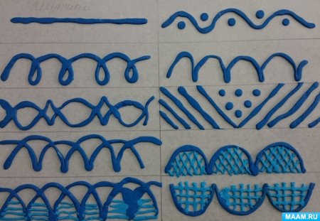 Орнамент из пластилина