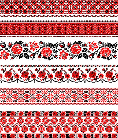 Кубанский рушник вектор