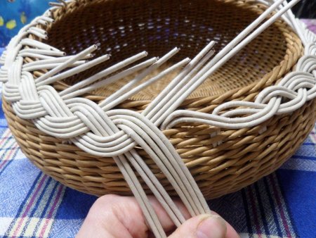 Корзины из бумажной лозы