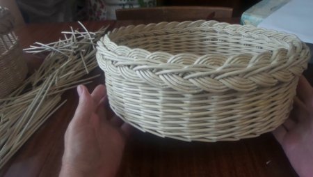 Загибка коса из бумажной лозы