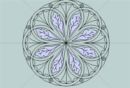 Растительная композиция в круге