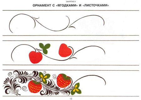 Полхов-Майданская роспись цвета