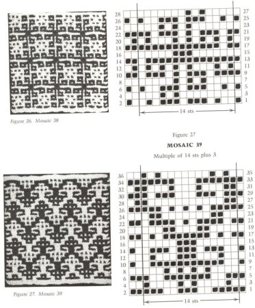 Ленивый жаккард Mosaic Knitting.