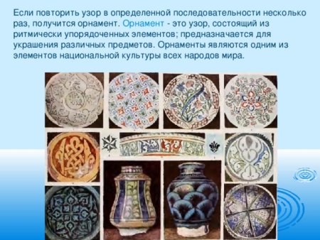 Посуда с математическим орнаментом
