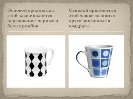 Узоры и фигуры встречающиеся на посуде