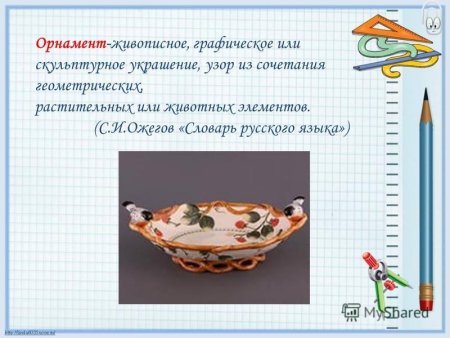 Посуда с математическим орнаментом