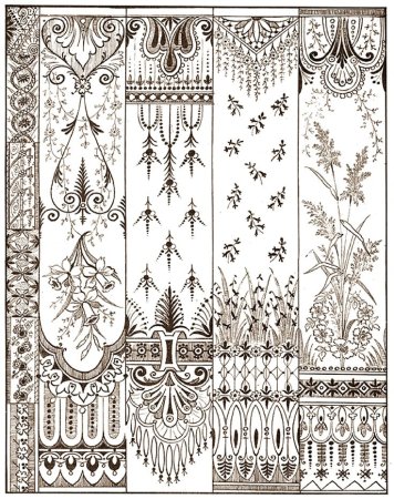 Викторианский стиль орнамент