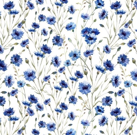 Васильки орнамент