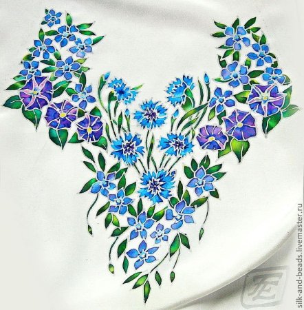 Рамка с васильками