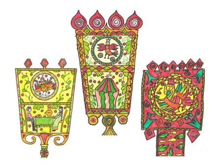 Прялка рисунок