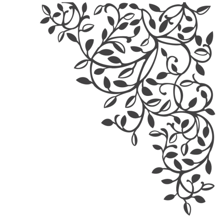 Растительный орнамент угловой
