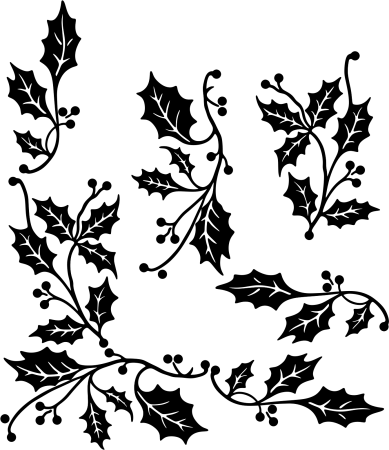 Узор листья