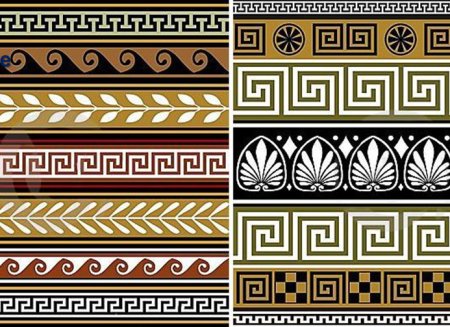 Орнамент древней Греции Меандр