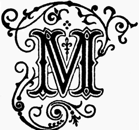 Стилизованная буква м