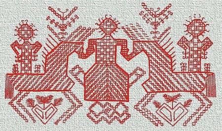 Богиня Макошь крестиком