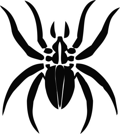 Тату паука прядущего Мизгиря