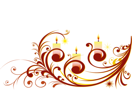 Новогодний орнамент на прозрачном фоне