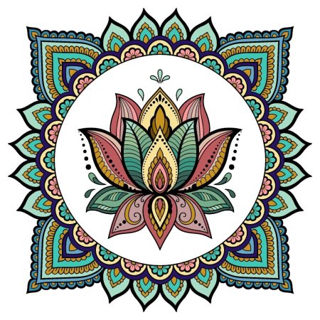 Мандала Индия Лотос