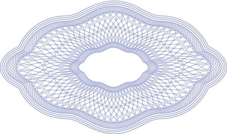 Защитная сетка гильош вектор