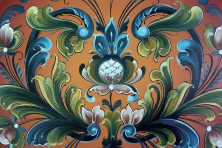 Норвежская роспись Rosemaling