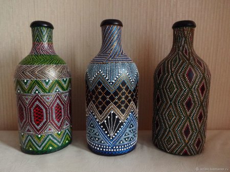 Расписные бутылки