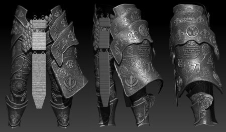 Броня доспехи Zbrush