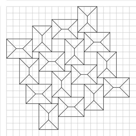 Узоры по клеточкам сложные