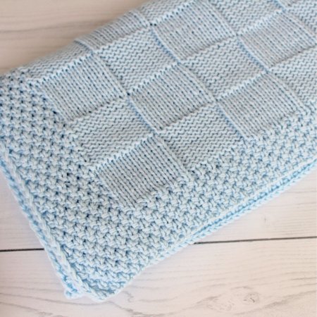 Детский вязаный плед