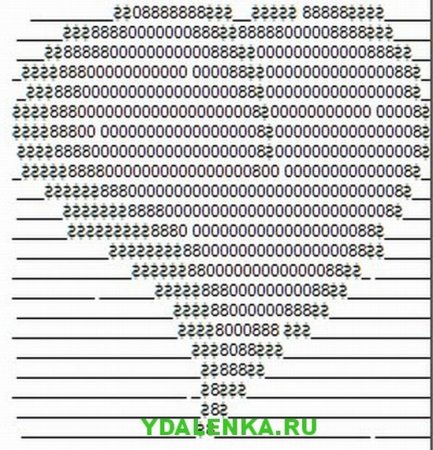Сердце из символов