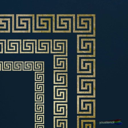 Меандровый орнамент квадрат