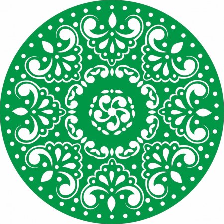Башкирский орнамент в круге