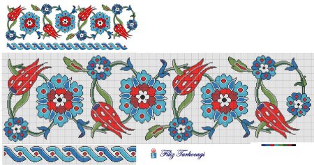 Турецкие орнаменты крестиком