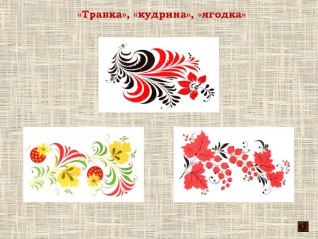 Виды хохломской росписи травка
