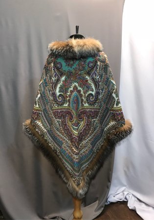 Павловопосадский платок Волшебный узор 1290-2