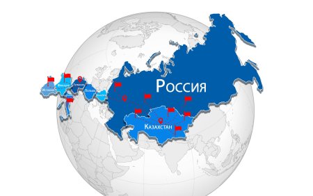 Земной шар с флагами