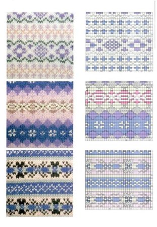 Шапка Fair Isle схема