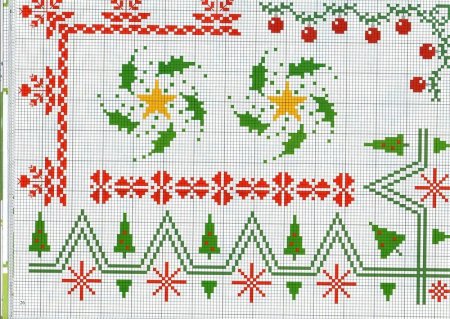 Узоры для скатерти вышивка