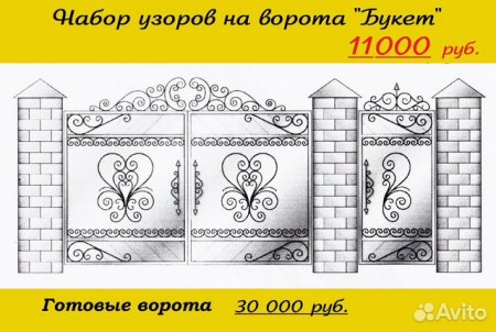 Ворота ковка эскизы