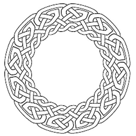 Кельтская вязь по кругу