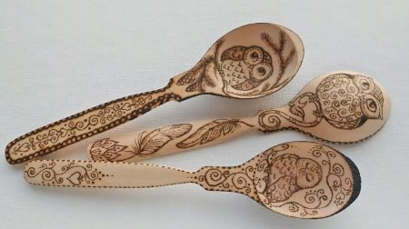 Лопатка с росписью