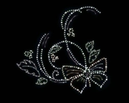 Аппликация из стразов