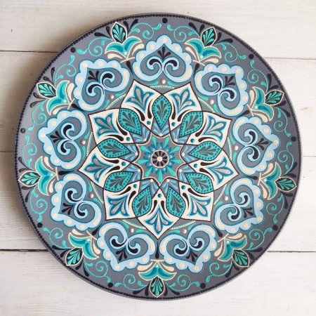 Татарский орнамент на тарелке