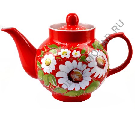Расписной заварочный чайник