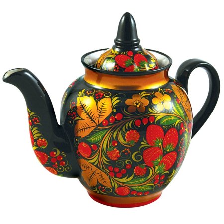 Хохломская роспись чайник