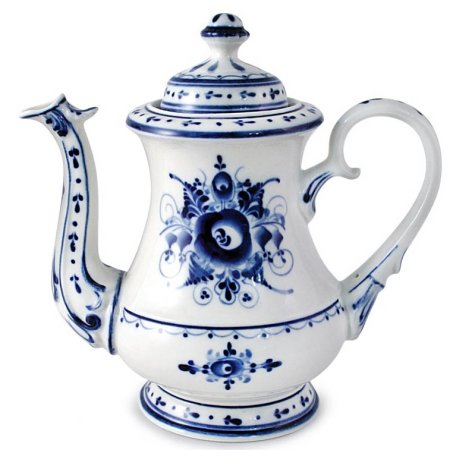 Гжельский расписной чайник
