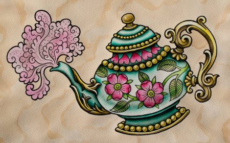 Чайник с татарским орнаментом