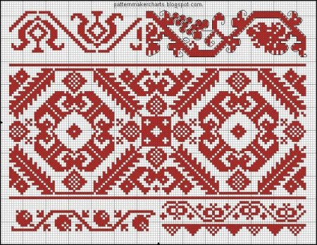 Народная вышивка узоры