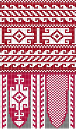Дропс варежки жаккард
