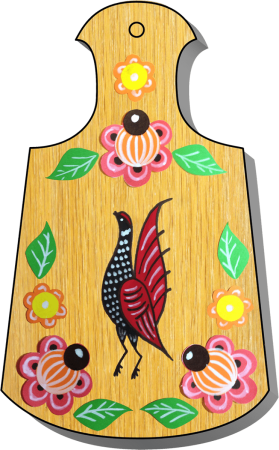 Городецкая роспись досточка