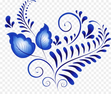 Орнаментная Гжельская роспись